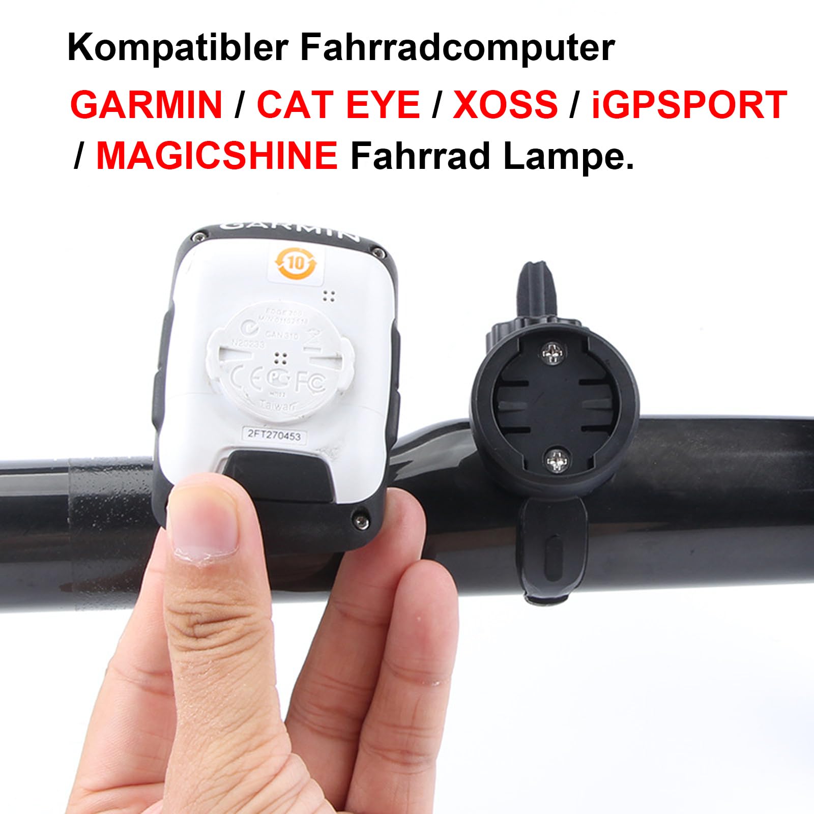 Supporto Per Bicicletta Compatibile Con Computer Da Bicicletta Garmin Edge GPS, XOSS, IGPSPORT, Mageno, Supporto Per - 6