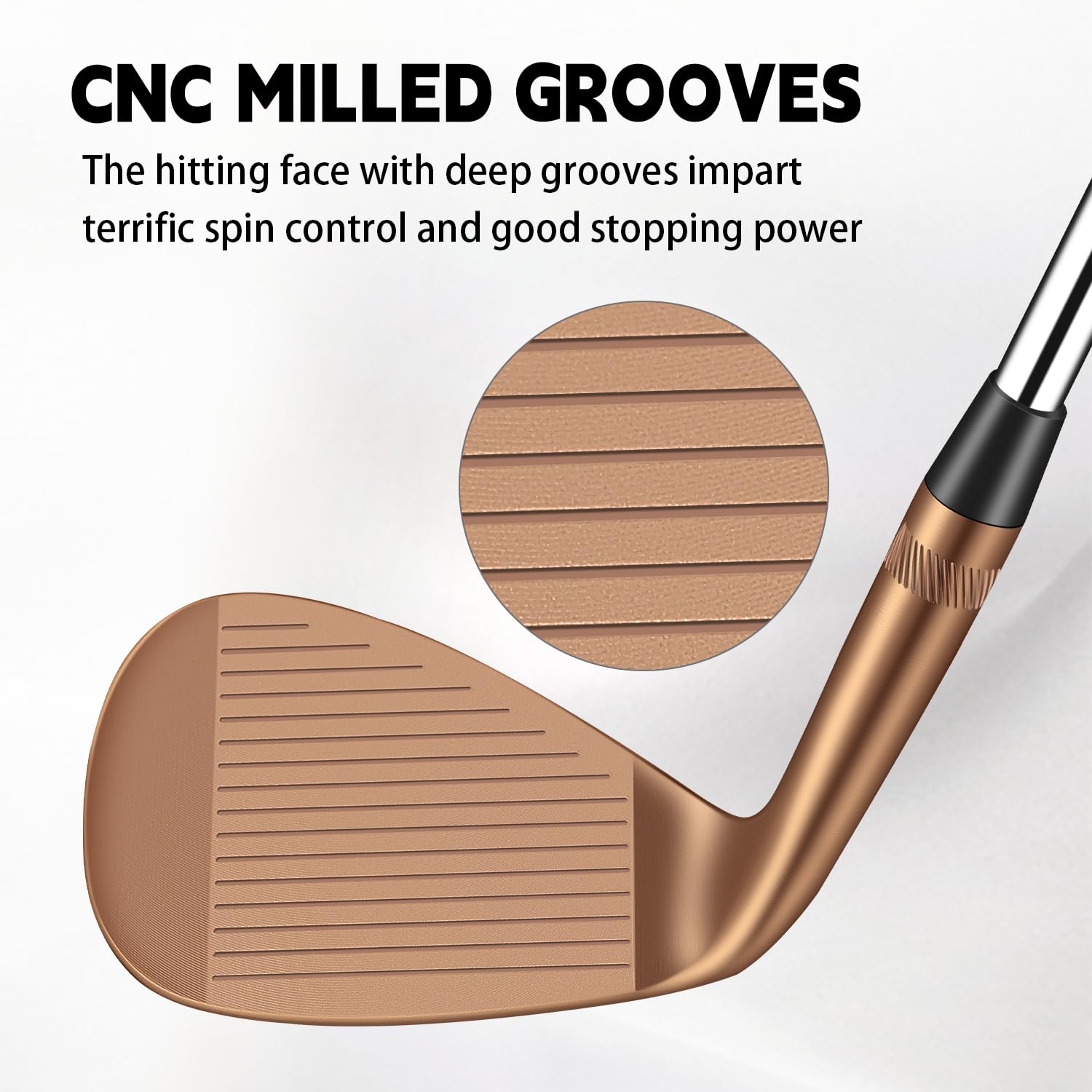 Juego de cuñas de golf forjadas para hombres o individuales de 48/50/52/54/56/58/60 grados, cuña de arena para mano derecha, cara fresada para más giro