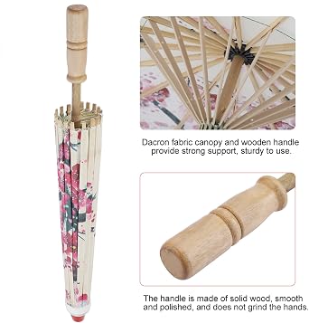 Chinese Art Classical Dance Umbrella Handmade Oiled Paper Umbrella Small Size for Cos-Play and Photos