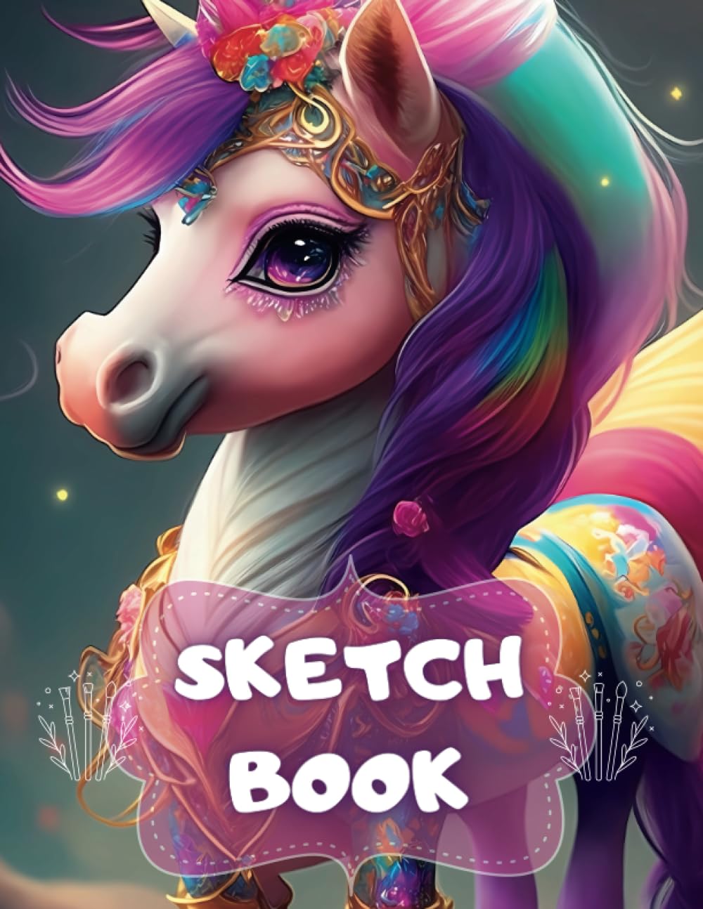Sketchbook: For Painting, Drawing or Doodling, 120 Pages, (8.5x11), Purple Cover