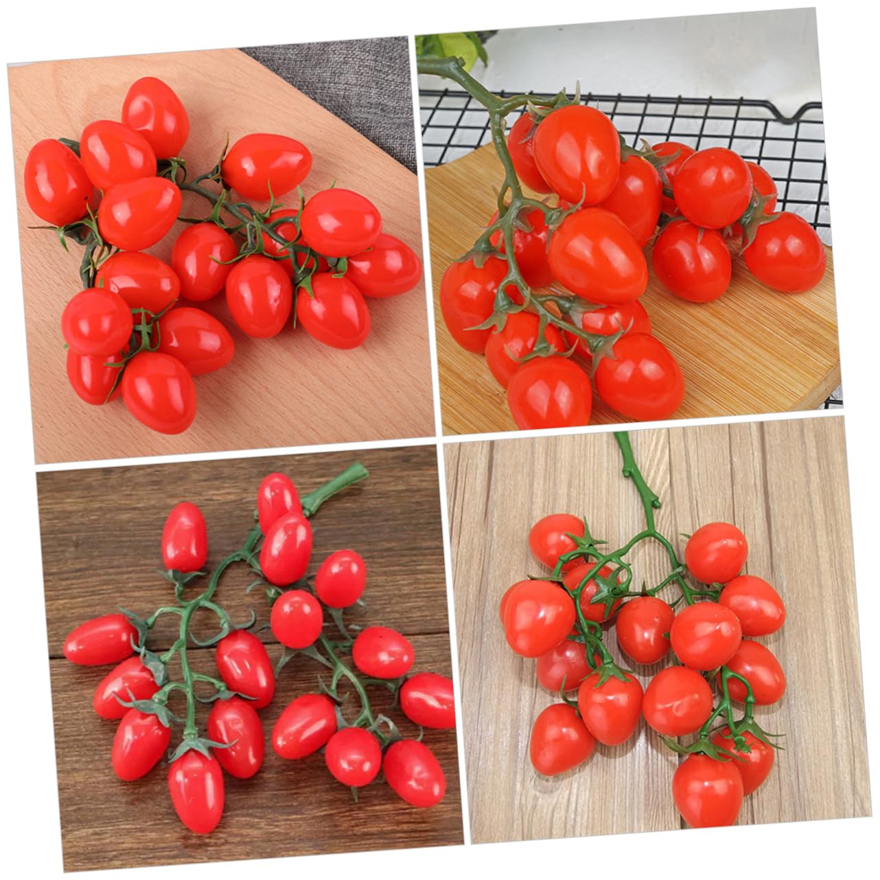 Alipis 10 STK Nachahmung Tomate Partydekoration Mit Früchten Künstliche Tomaten Realistische Tomaten Zeigen Sie Gemüse-Requisiten An Simulationsfrucht Realistisches Gemüse Rot Schaum