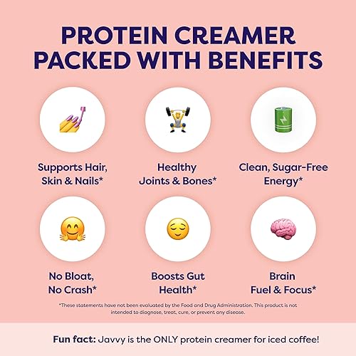 Miniatura 4 de Hazelnut Protein Coffee Creamer - Grass Fed Pasture Raised Collagen - Hair, Skin & Nail Support,Energy-Boosting MCTs, Keto Friendly, Lactose Free &