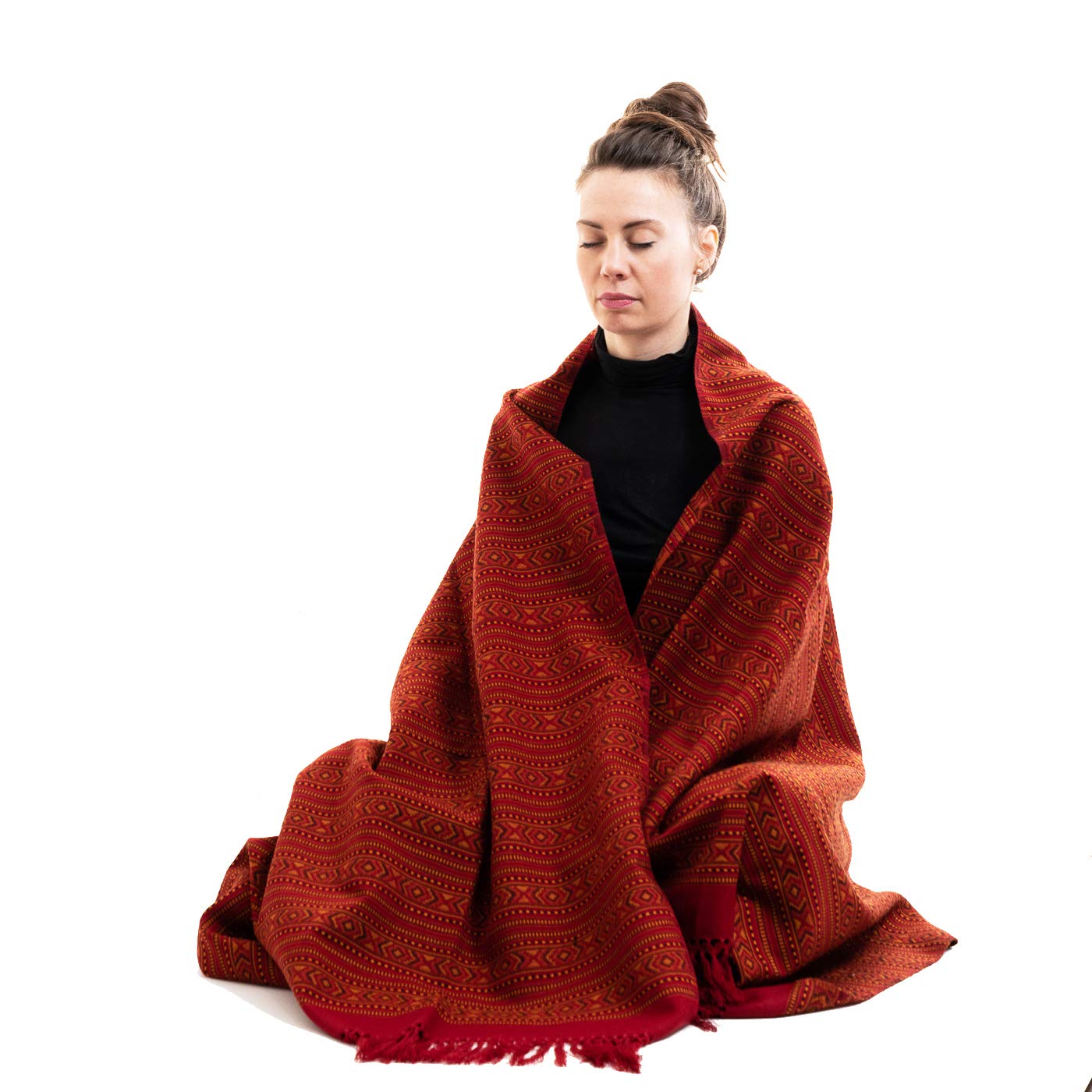 Meditation Shawl or Blanket, Exotic Shawl/Wrap, Oversize Scarf or Stole. Unisex