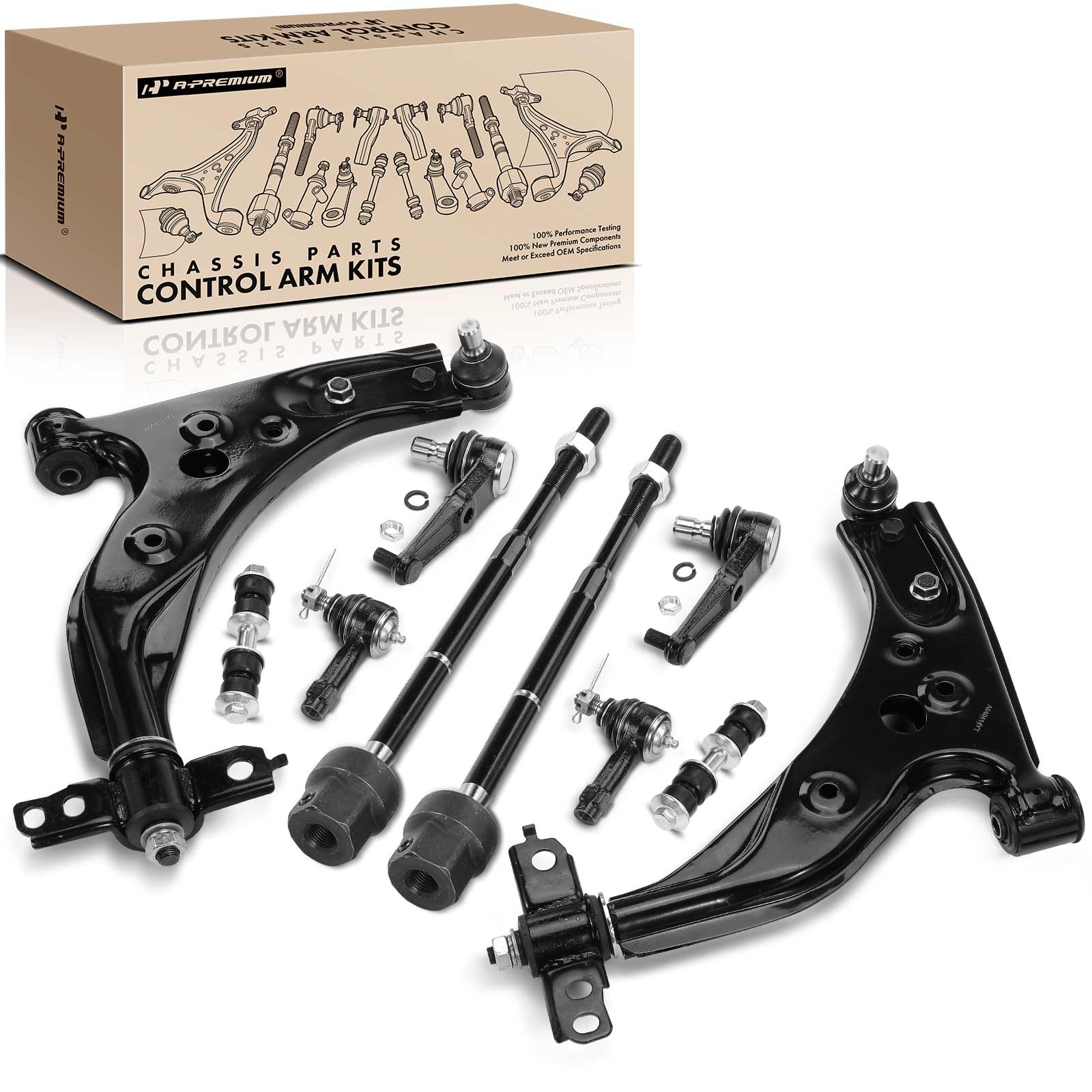 KIT SOSPENSIONI 18 PEZZI BRACCI ANTERIORI + POSTERIORI PER ALFA ROMEO