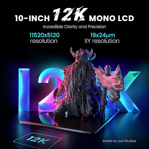 Miniatura 2 de ELEGOO Saturn 3 UItra MSLA - Impresora 3D de resina de escritorio con pantalla LCD monocromática de 12K de 10 pulgadas, transferencia Wi-Fi,