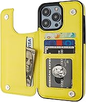 Vista 8 de ONETOP - Funda compatible con iPhone 15 Pro Max con soporte para tarjetas, funda de piel sintética con ranuras para tarjetas, doble cierre magnético