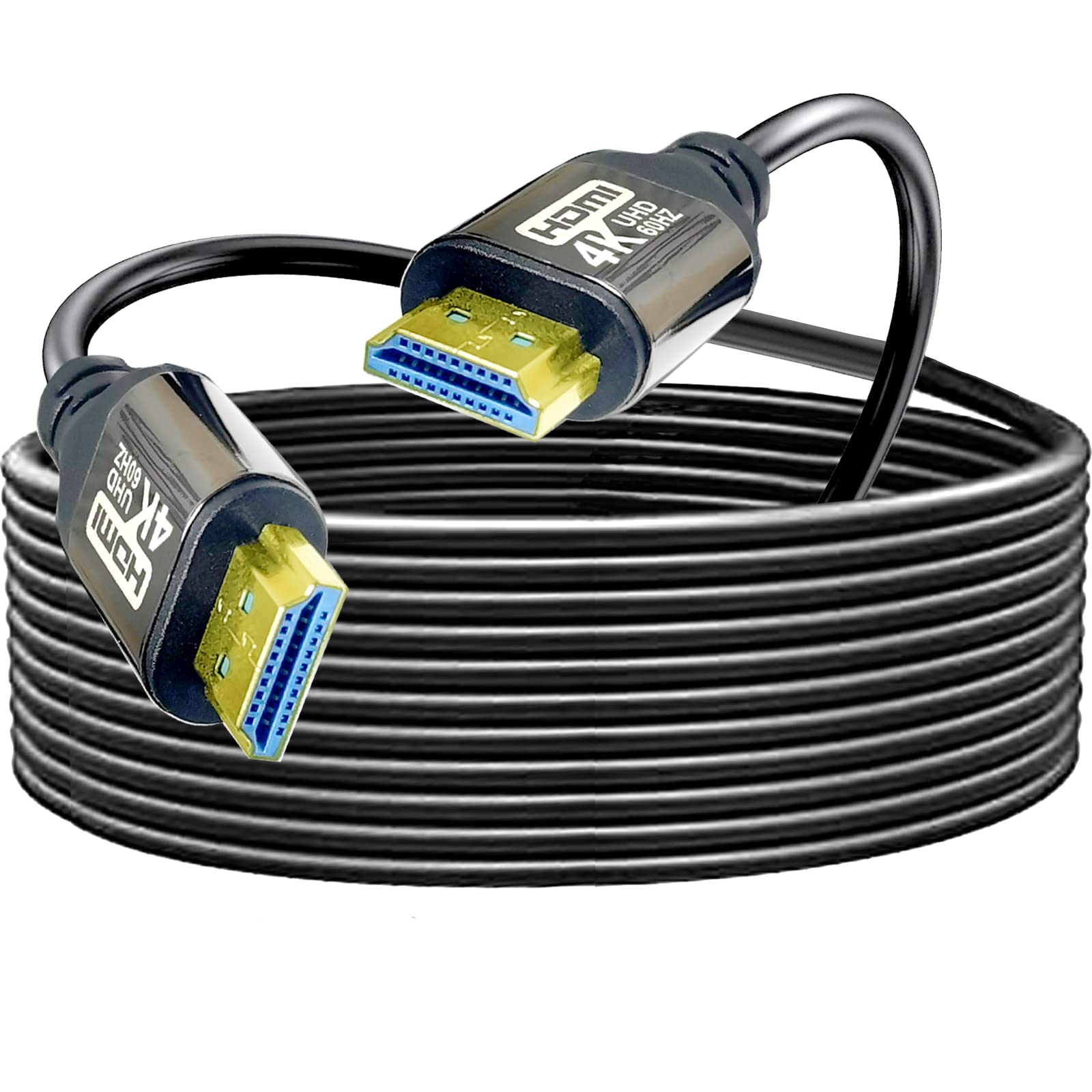 Cavo HDMI 4K 2.1 50FT, cavo HDMI ad alta velocità-8K a 60Hz, 4K @120Hz, 2K @240Hz, cavo HDMI da gioco 48Gbps versione 2.1 certificato, eARC HDCP 2.3 e 2.2 HDR cavo HDMI