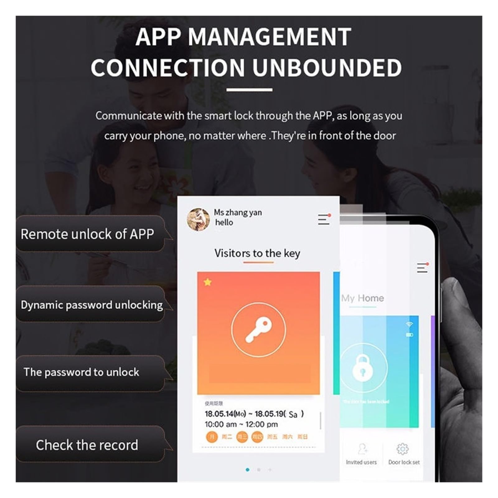 Piccola cassaforte per Chiavi della Tua casa Intelligente, Scatola segreta con codice di Sicurezza, sblocco con App, cassaforte Impermeabile da Parete per Chiavi, per casa, Ufficio