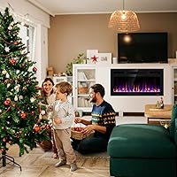 Vista 9 de 31 Inch Electric Fireplace Recessed and Wall Mounted, Fireplace Heater and Linear Fireplace, Ultra-Thin Electric Fireplace, Low Noise, with Timer