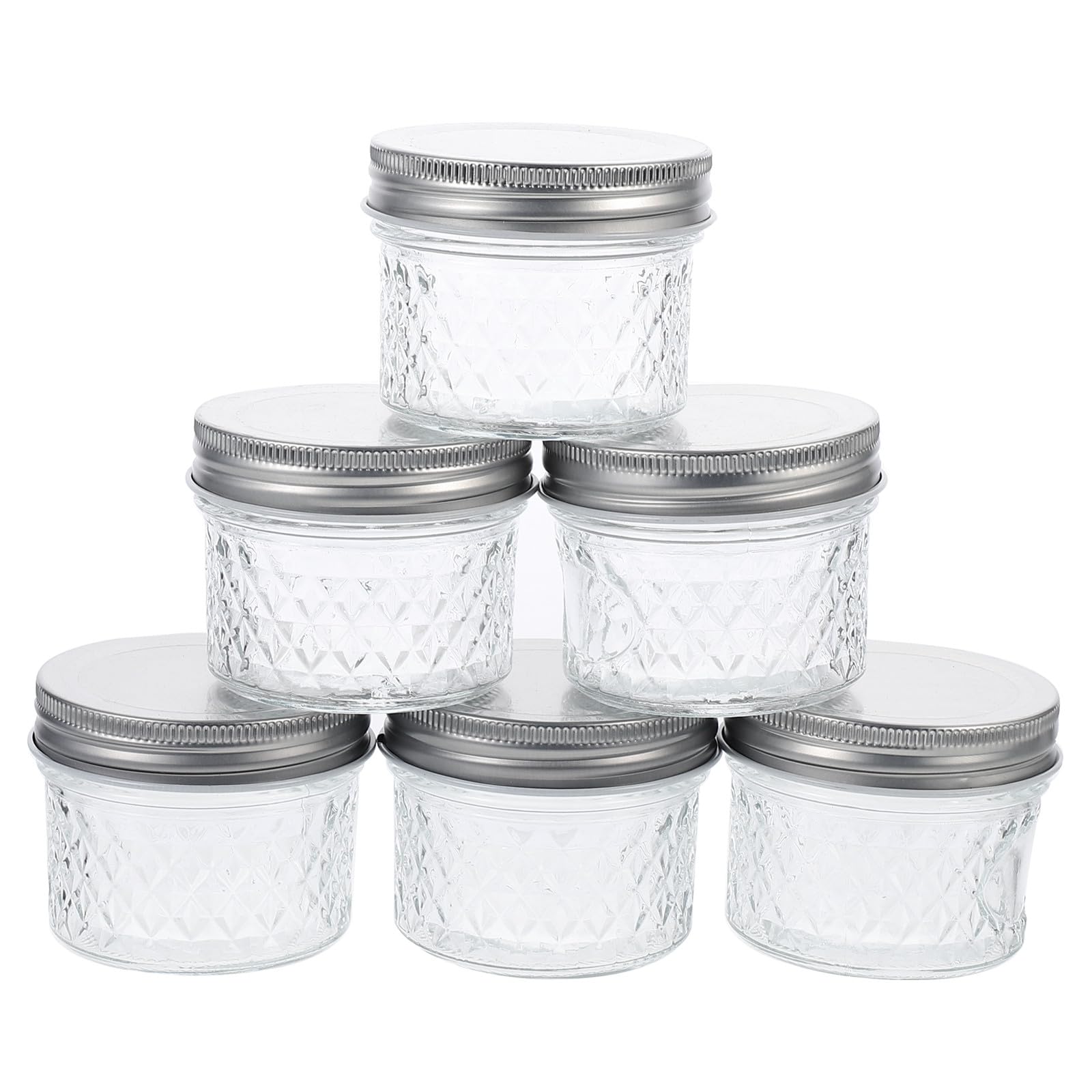 Glas Transparente Marmeladengläser 100ml 6 Stück