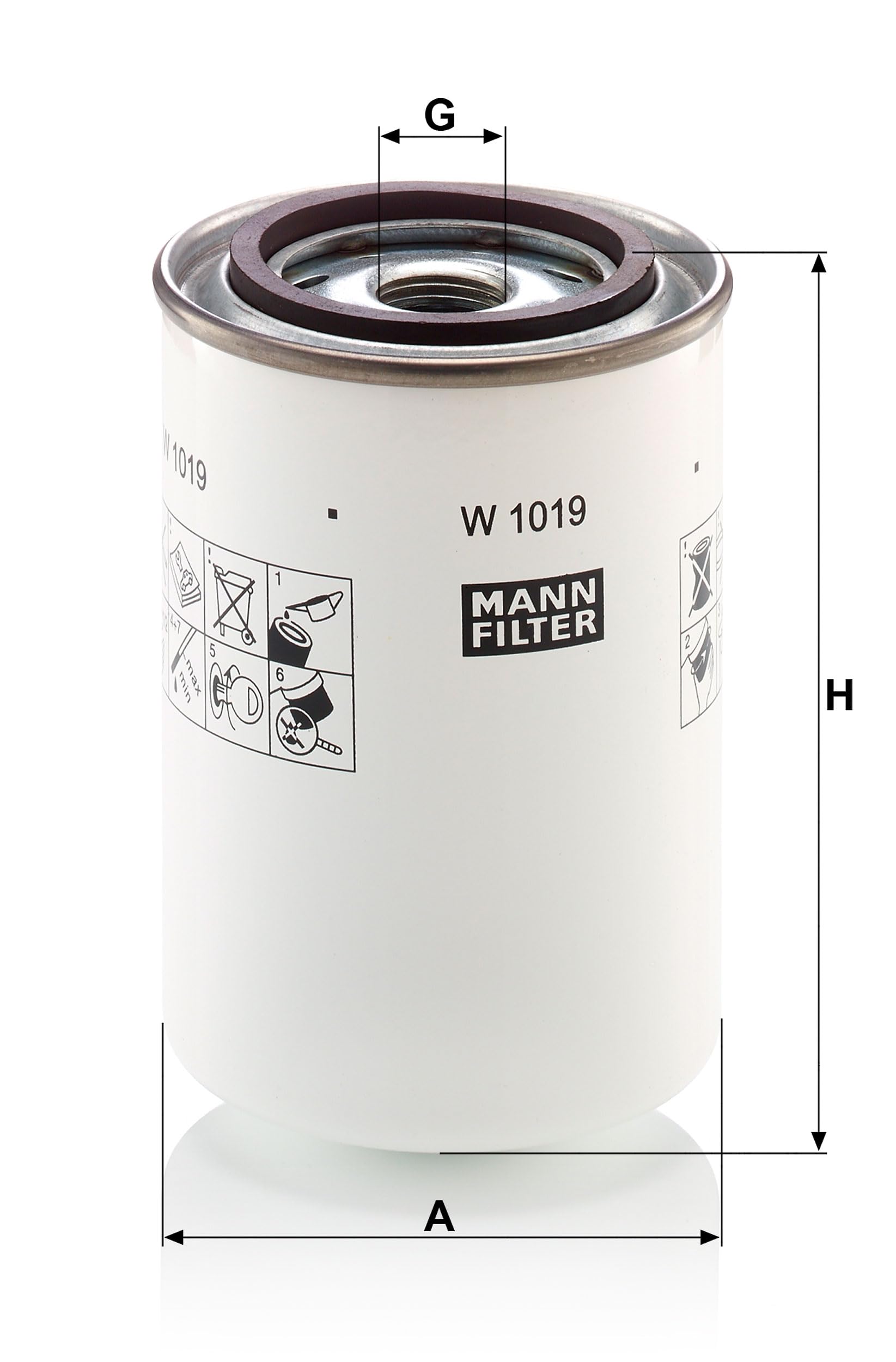 MANN-FILTER, W 1019 Hidráulico