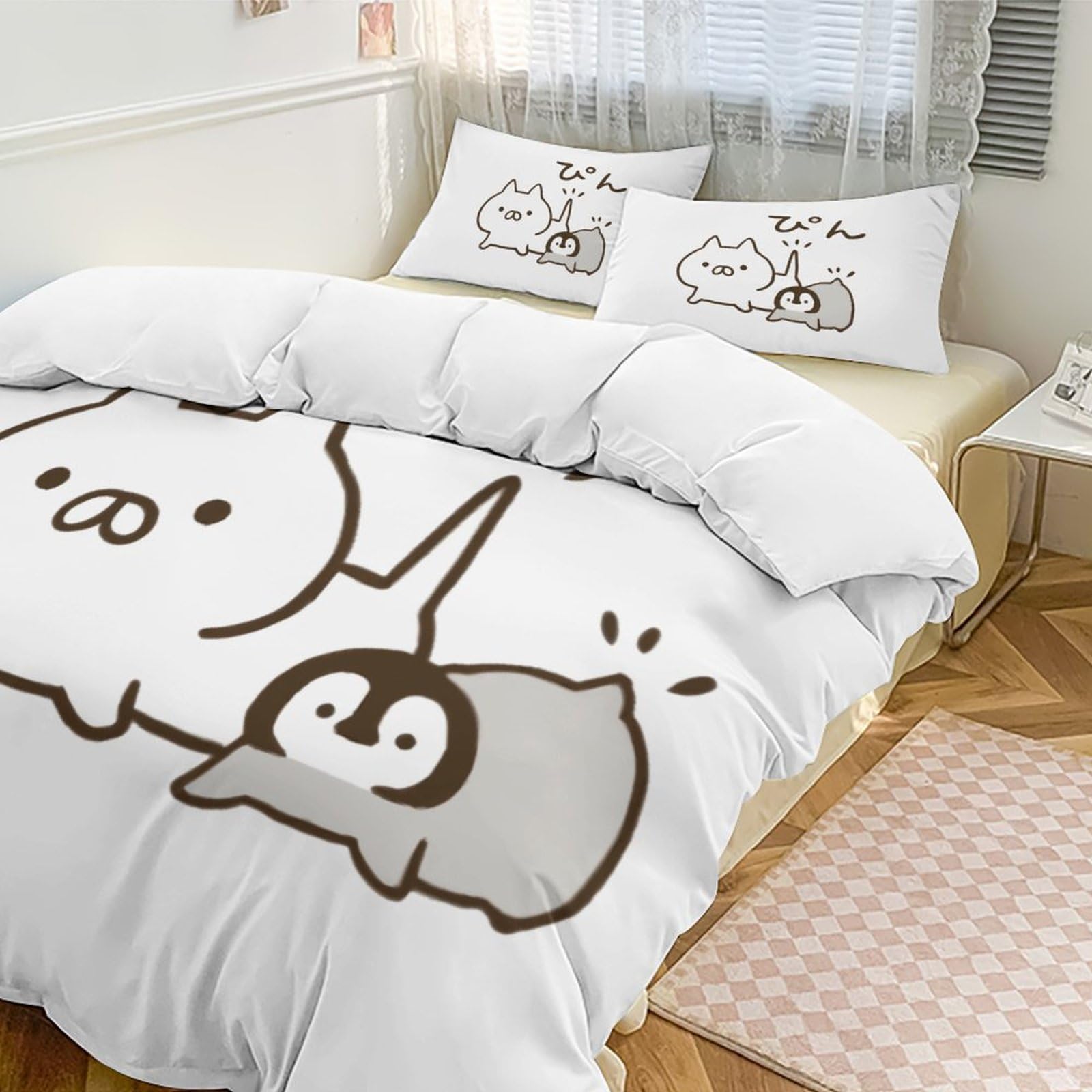 Amazon.co.jp: ねこぺん日和 (1)(1) 寝具 3ピース 複数のサイズ オール