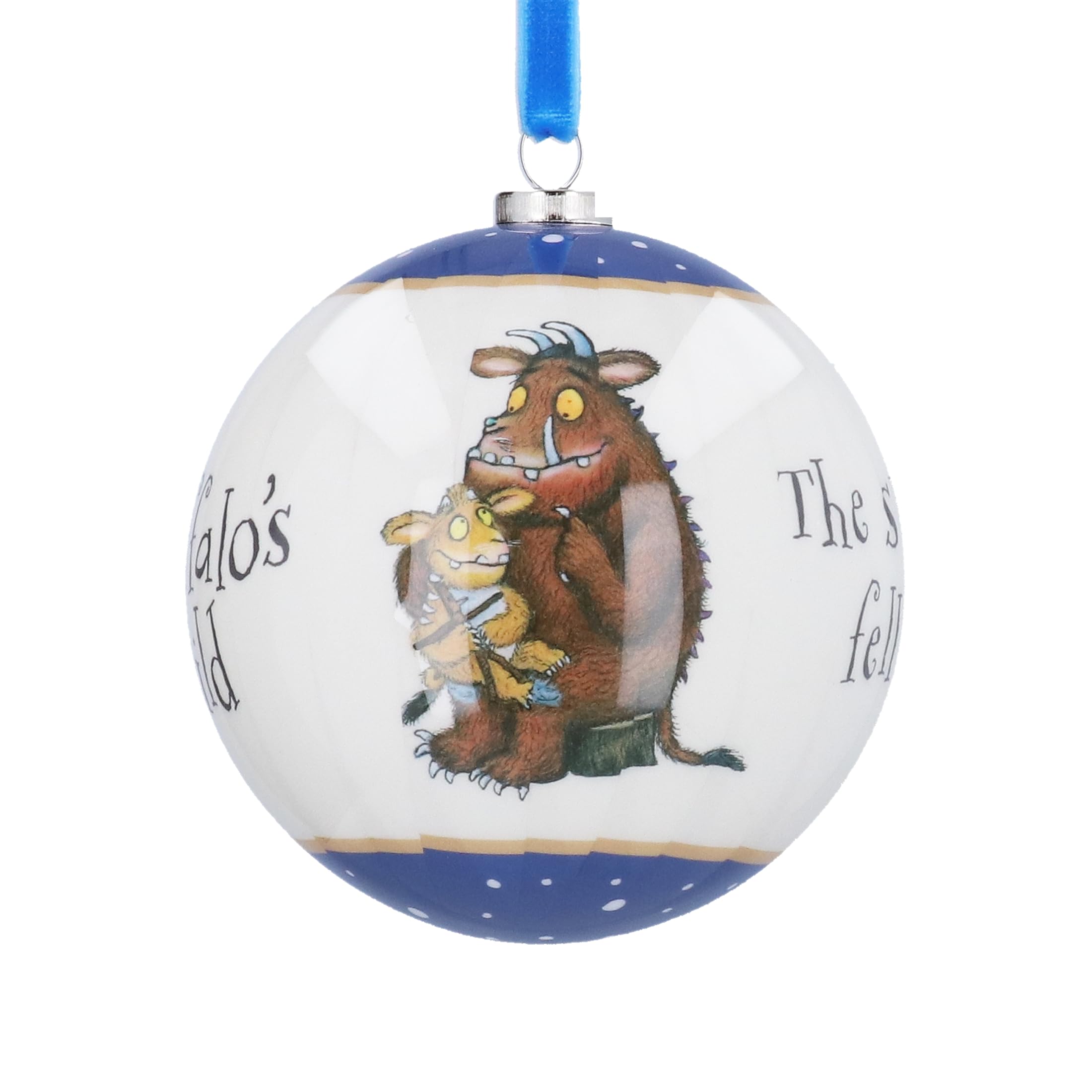 Gisela Graham Gruffalo's Child Christmas Bauble, Blue, 8cm