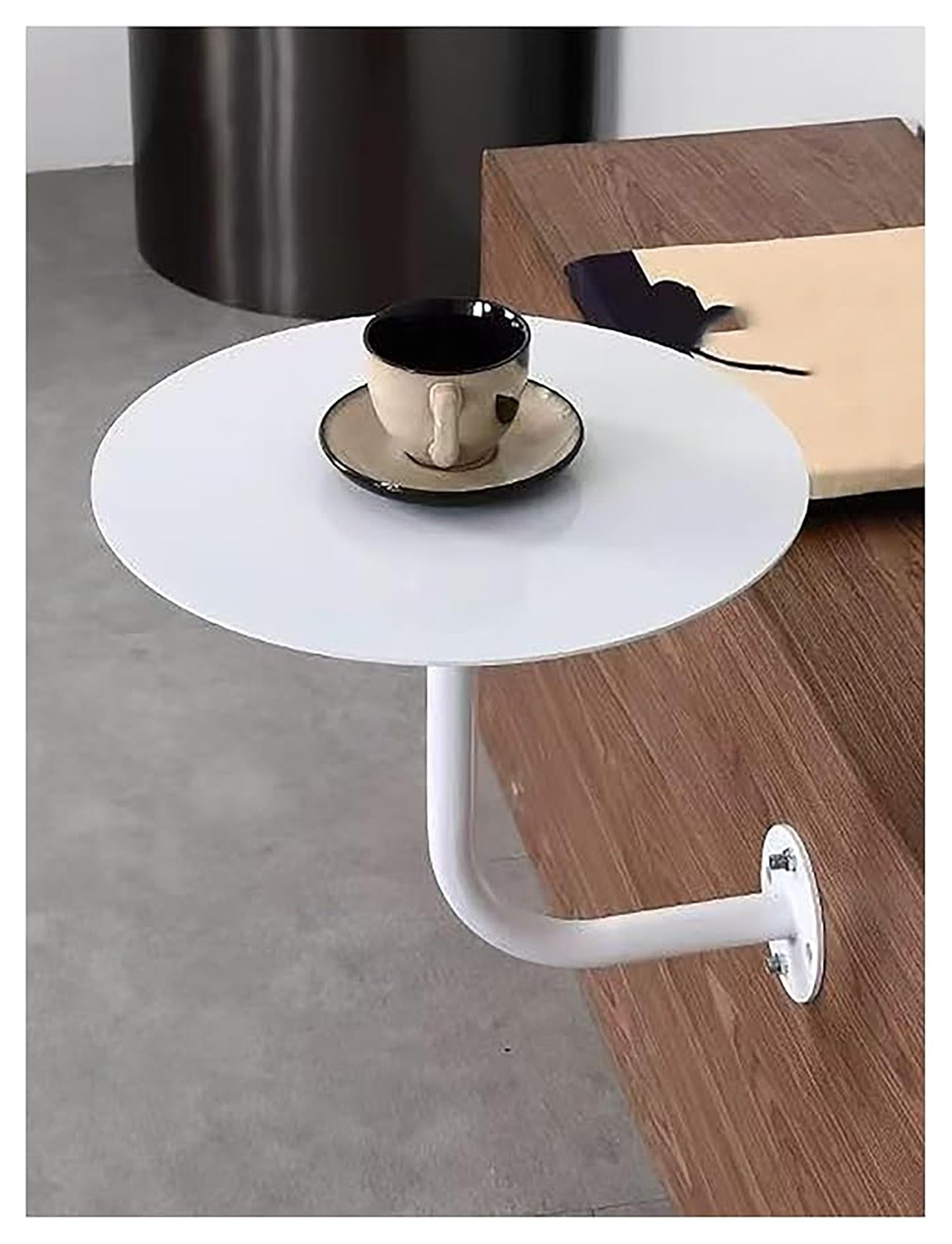 Table Basse Murale Ronde Couleur Lait : Créez un Coin Cocooning dans Votre Chambre