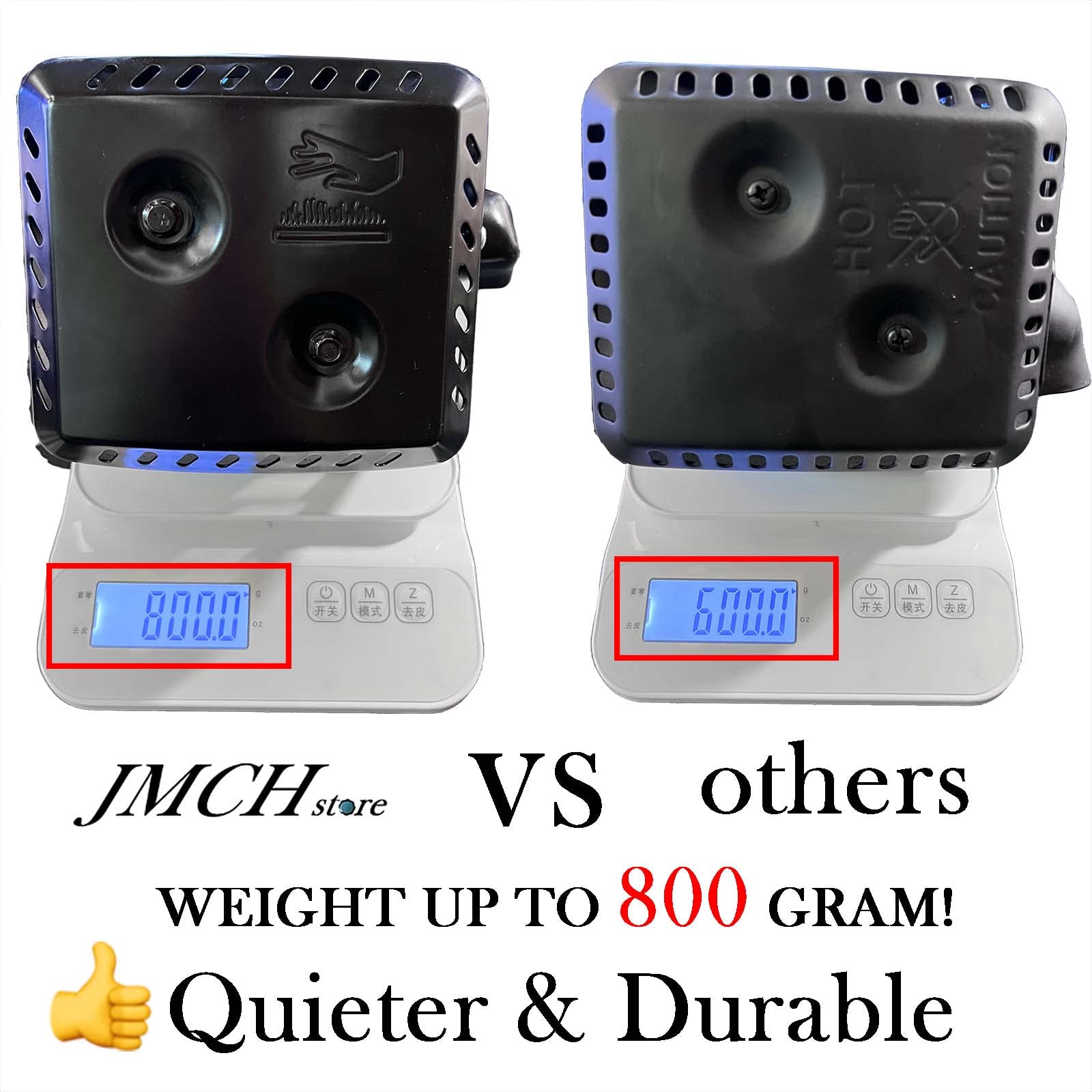 JMCHstore Silenciador de escape para Coleman CT200U BT200X KT196, silenciador para Baja MB165 MB200 Doodlebug Mini Bike, Axis M200, Mini Bikes 212CC, Hisun 196cc Engine, Go Karts