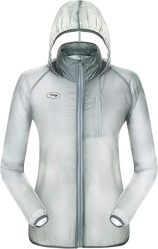 Chaqueta de protección solar, ultra ligera, delgada, transpirable, plegable, para exteriores, con capucha, para hombres y mujeres
