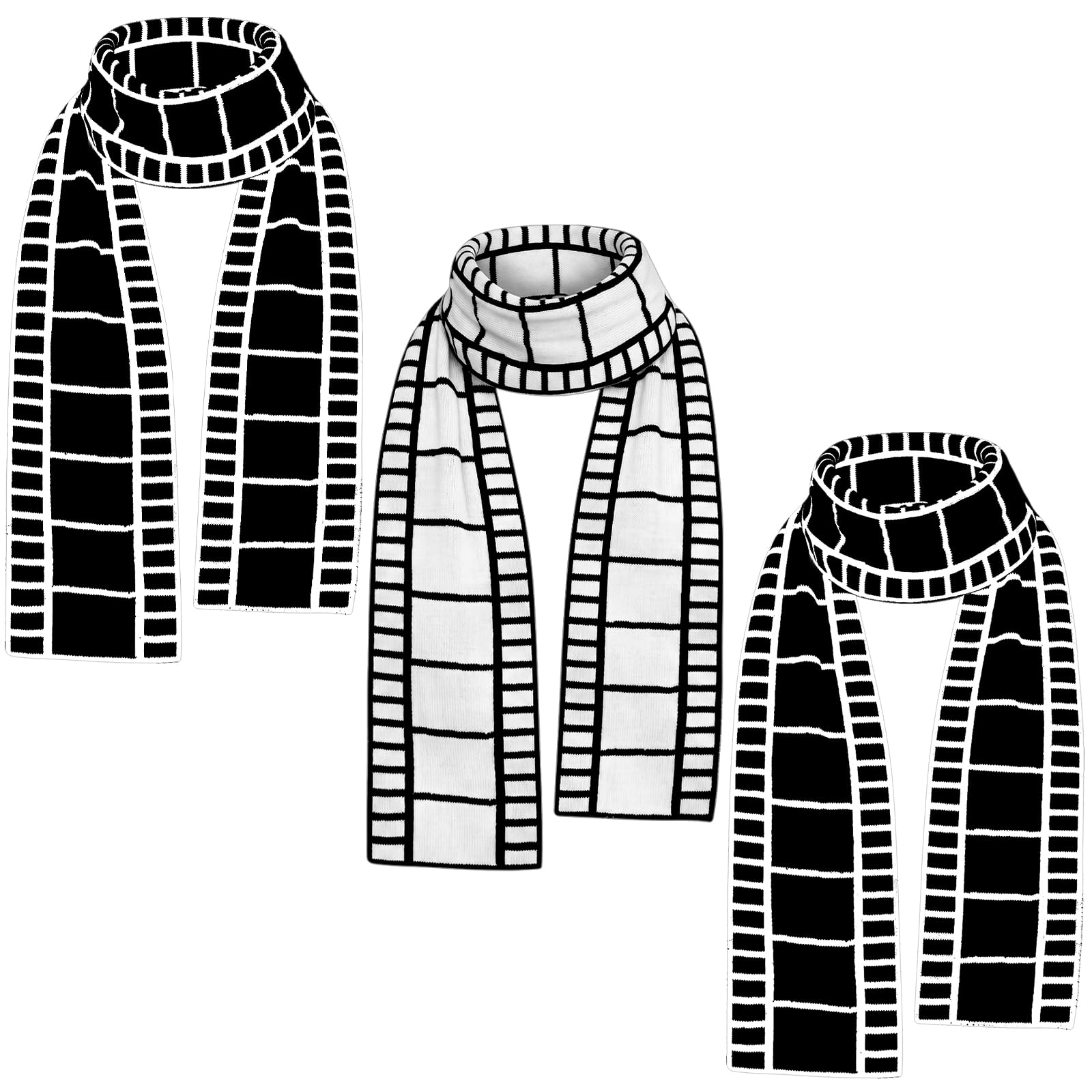 Jecery 3 Pack Halloween Cosplay Costume Scarves