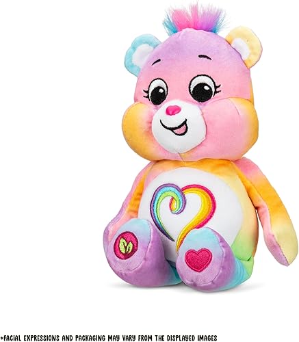 Miniatura 2 de Care Bears Peluche de tamaño divertido de 9 pulgadas, oso de peluche, súper suave y tierno, bueno para niñas y niños, empleados, coleccionistas,