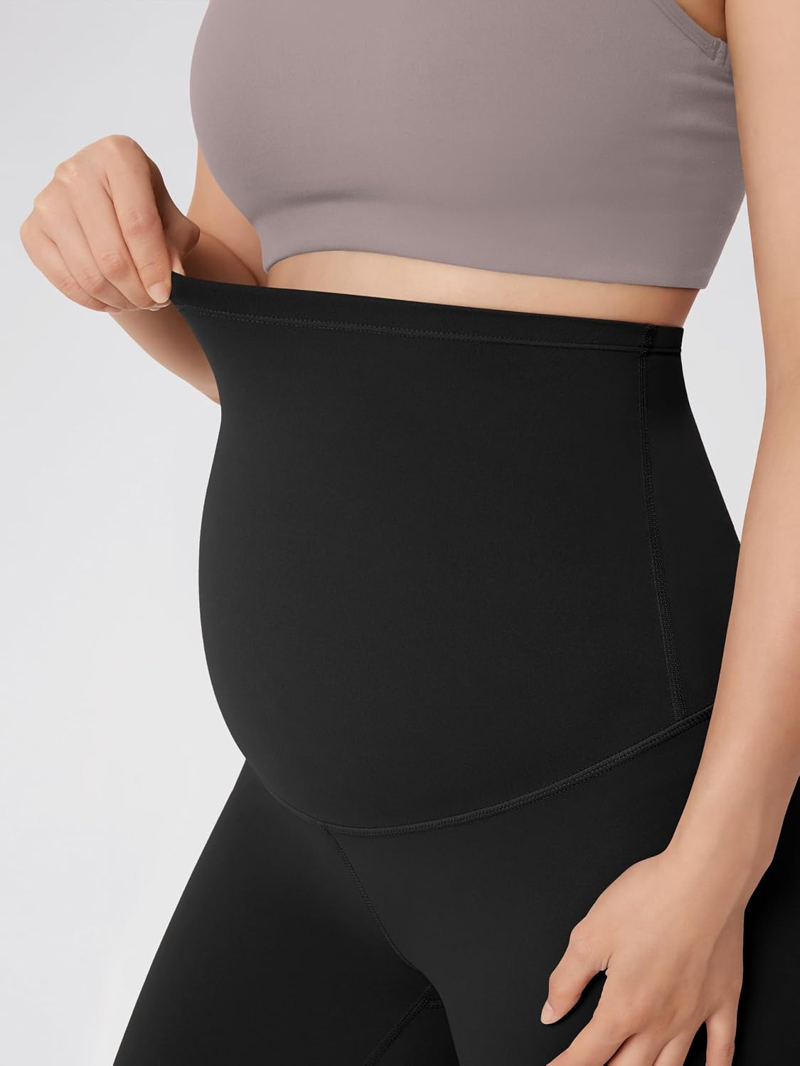 ODODOS Women's Maternity Leggings 25" - Buttery Soft Over The Belly Pregnancy Lounge Yoga Pants