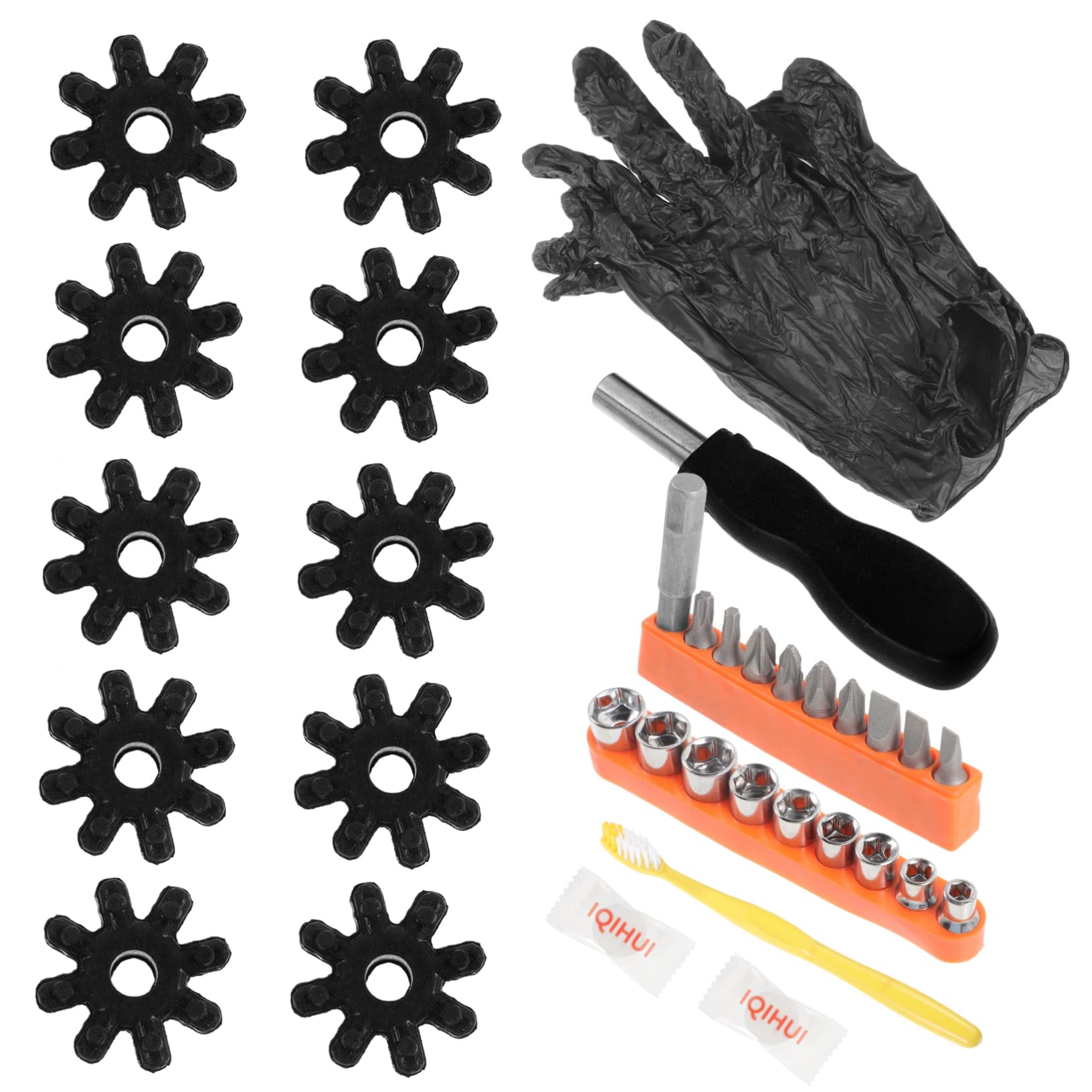 Alipis Practical Car Steering Column Washers 18pcs Set Plastic Washers Gaskets Flexible Gaskets for Modern Vehicles