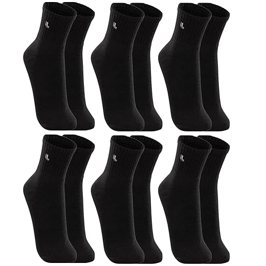 Kit 6 Pares Meias Lupo 3245 Cano Médio Algodão - Sortido