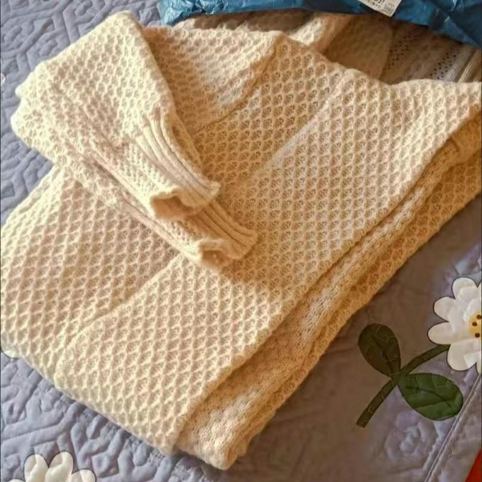 TEidea Rebeca Mujer Verano Cárdigan De Punto Elegante De Gran Tamaño: Abrigos De Manga Larga para Mujer - Tops Sueltos Casuales para El Invierno