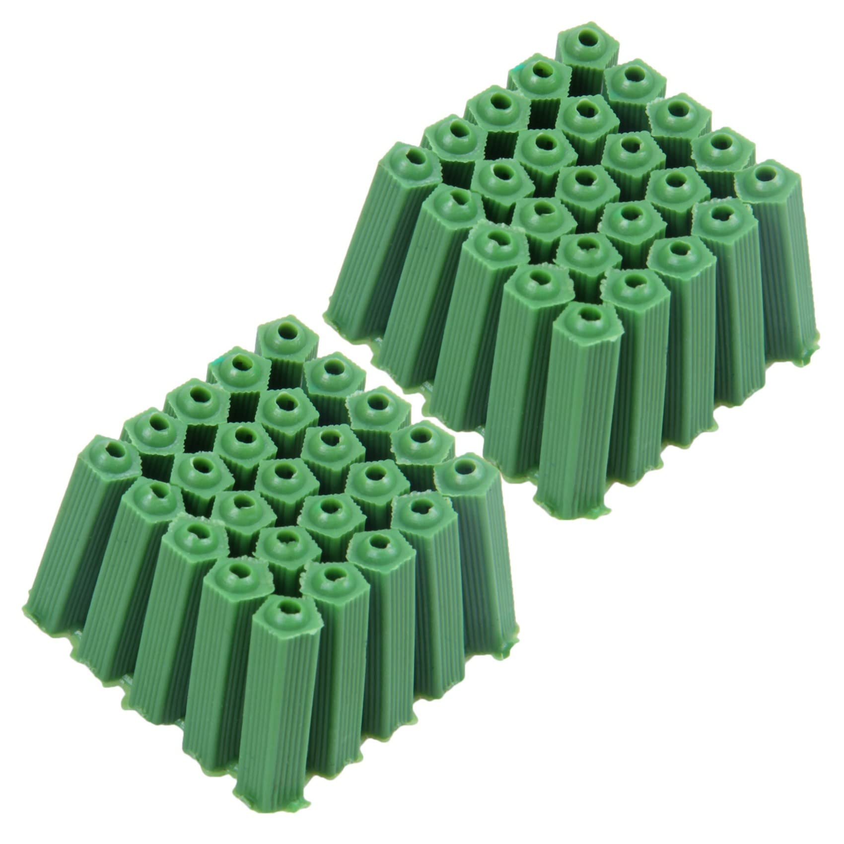 Jnchdghwa 1000 Pcs Green Masonry Fixing Wall Anchor Plugs 6mm x 27mm