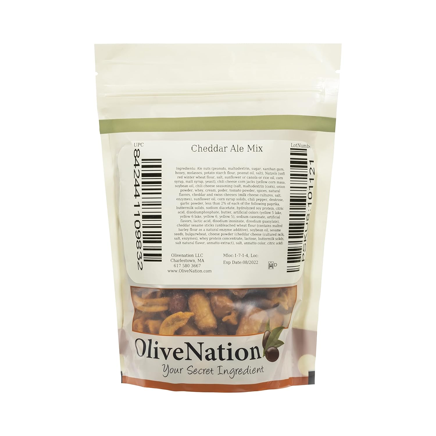 OliveNation Cheddar Ale Pub Mix, Sweet, Salty, Cheesy, Nutty Snack Blend - 32 ounces