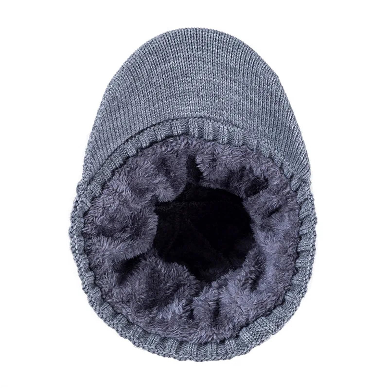 Gorros de invierno cálidos Unisex, gorro elegante con forro y ala gruesa punto for hombres mujeres, envío directo Para Invierno