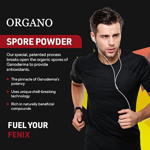 Miniatura 5 de Organo Polvo de esporas OGX - Apoya la buena salud - Ganoderma lucidum - Setas Reishi orgánicas - Maximiza la potencia, 45 porciones 3 veces al día
