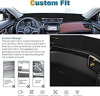 Vista 7 de x xotic tech Alfombrilla para consola central para tablero de instrumentos precortada, antideslizante, protector solar antirreflejos, cubierta