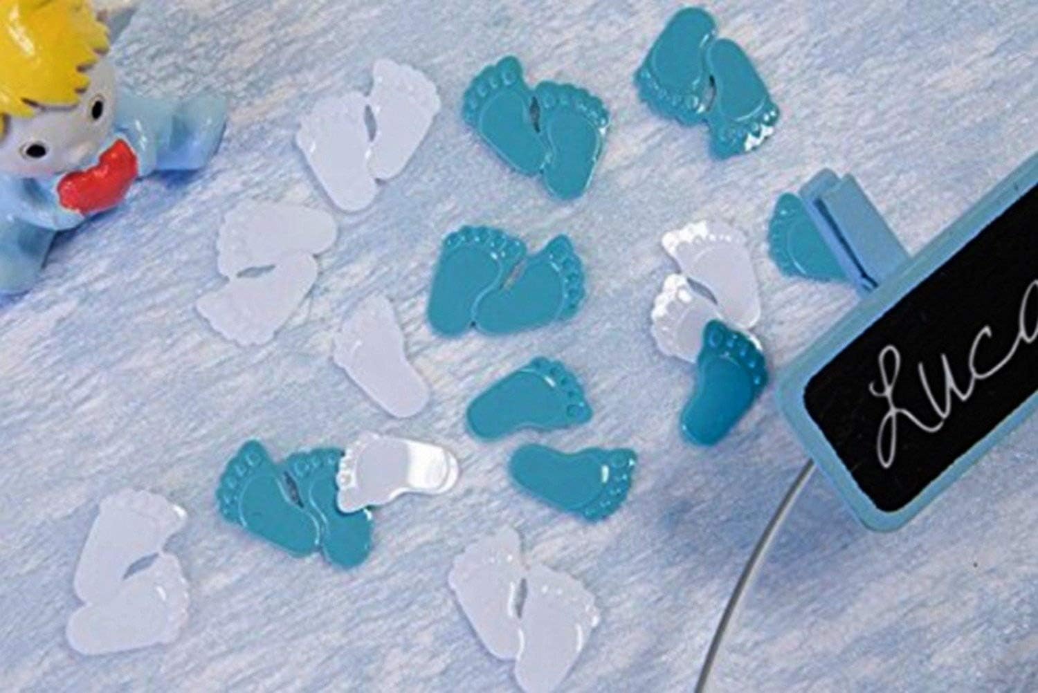 HOBI Blue and white baby foot table confetti - the bag of 10 gr.