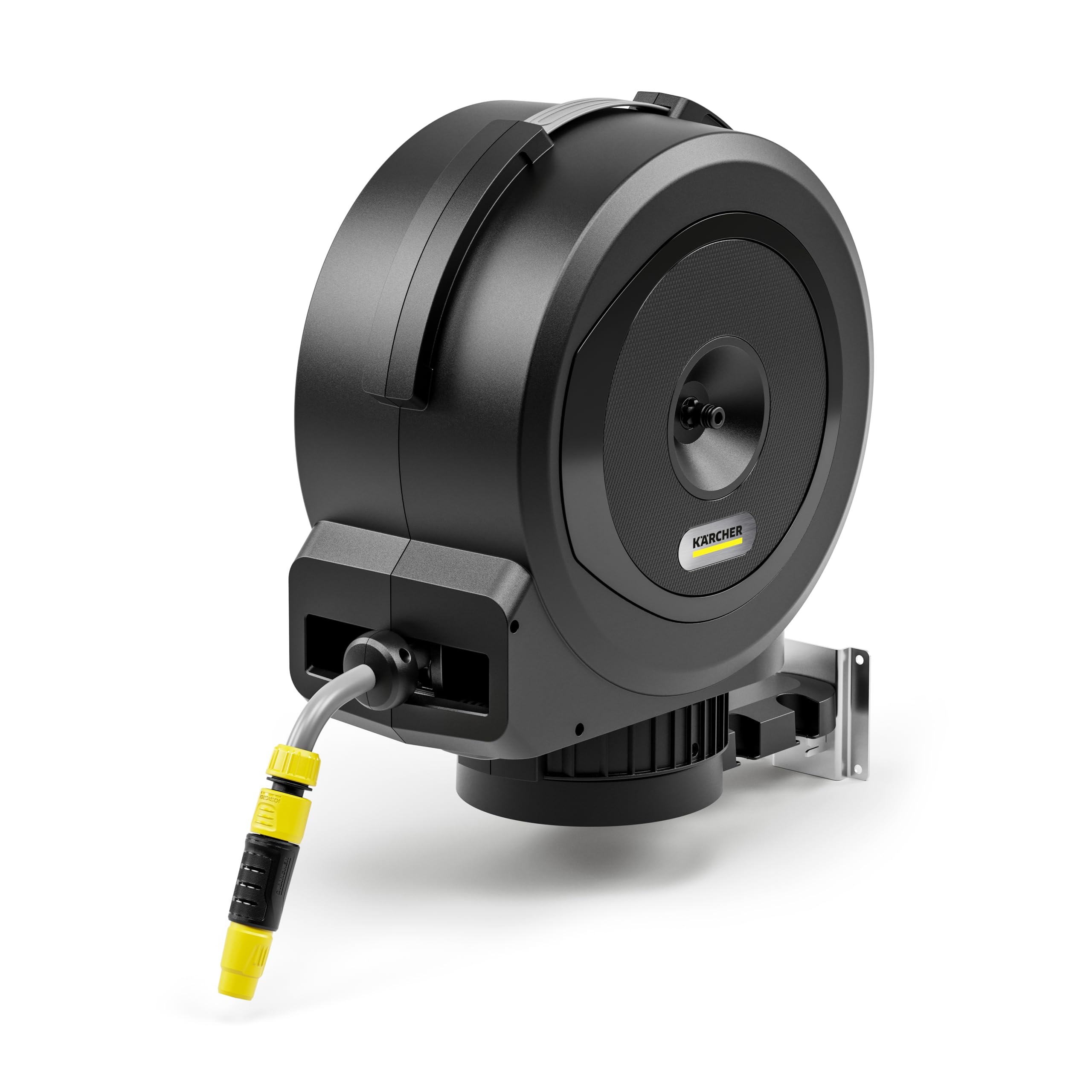 Kärcher Schlauchbox HBX 4.15 Automatic: 15 m Schlauch, Anschlussschlauch: 1,5 m, Automatische Schlauchrückholung, komfortabel und flexibel, Schwarz