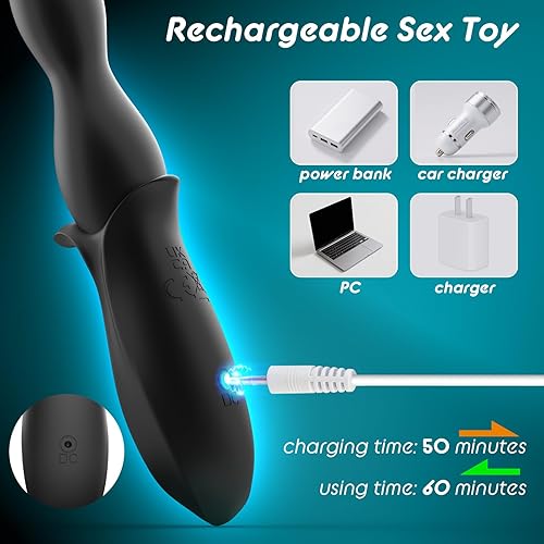 Miniatura 7 de Enchufe anal vibratorio para principiantes, juguete sexual para adultos, para hombres, mujeres, parejas, masajeador de próstata de silicona flexible