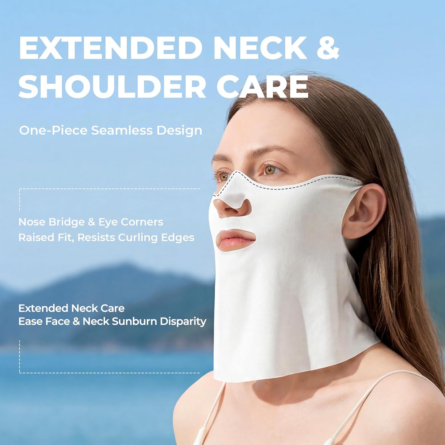 ROCKBROS Neck Gaiter for Men and Women, UPF 50+ Breathable Face Mask,Cooling Neck Scarf for Outdoor, Fishing, Cycling
