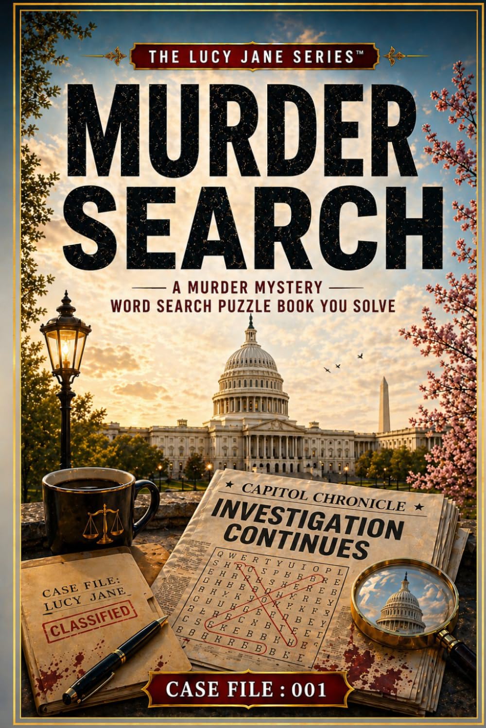 MURD SEARCH - SHADOW OVER THE CAPITOL: A Murder Mystery Word Search Puzzle Book You Solve (The Lucy Jane Mysteries™) (The Lucy Jane Case Files™)