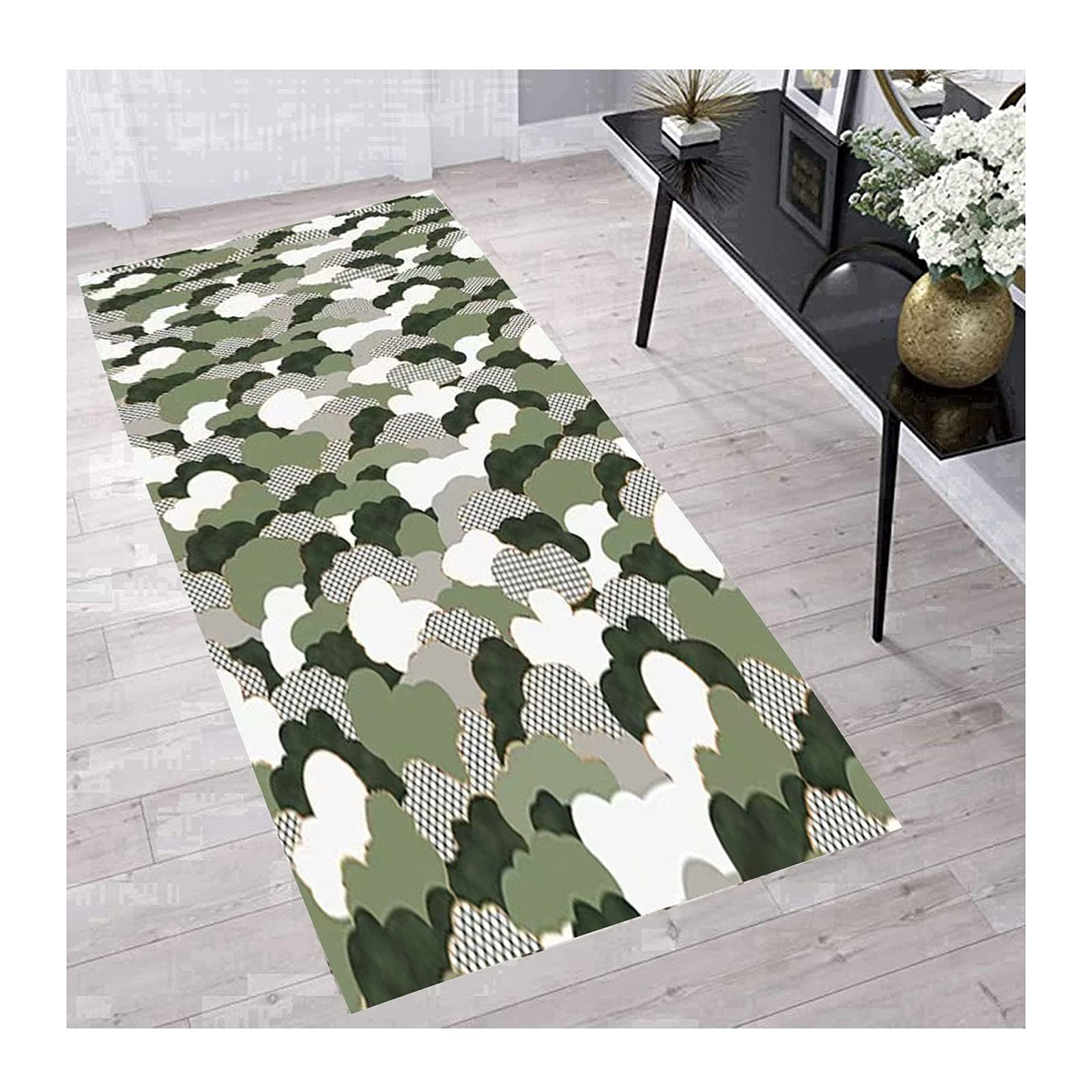 Alfombras de pasillo largo antideslizantes con moqueta lavable de 6mm para entrada