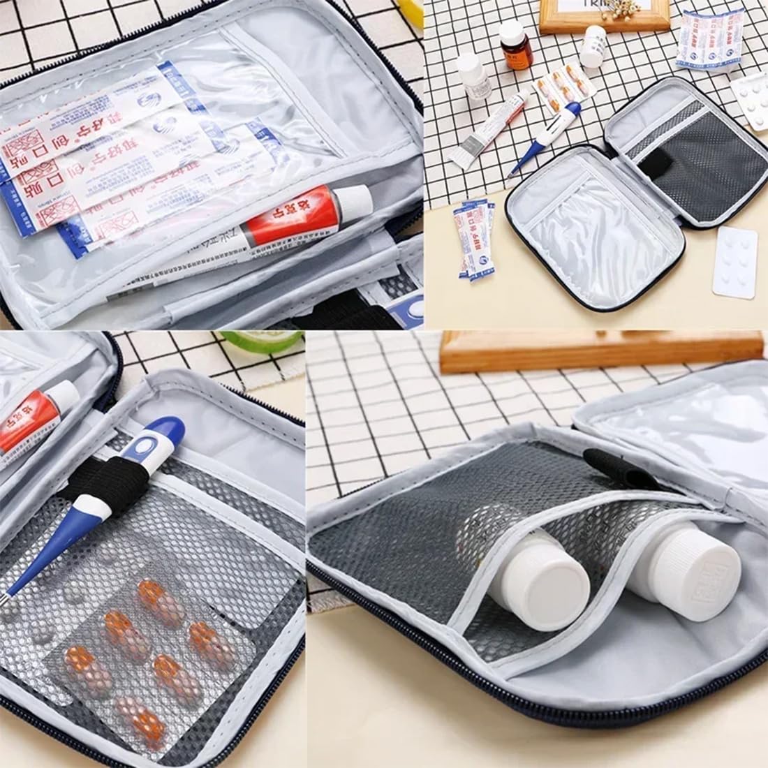 JEYORZY Mini Borsa Di Pronto Soccorso, Kit Pronto Soccorso Portatile, Blu