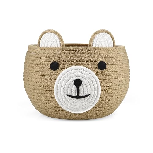 PandaEar Cotton Rope Baby Basket, Baby Gift Basket Nursery Laundry