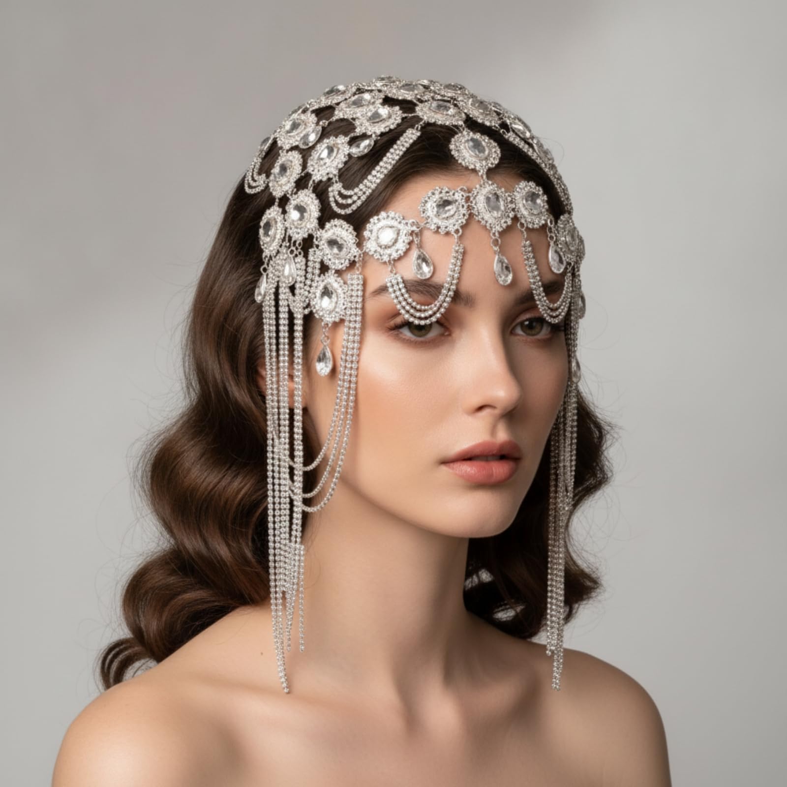 da Sposa con Cristallo Scintillante Copricapo con Cristallo Delicato Tiara per Danze