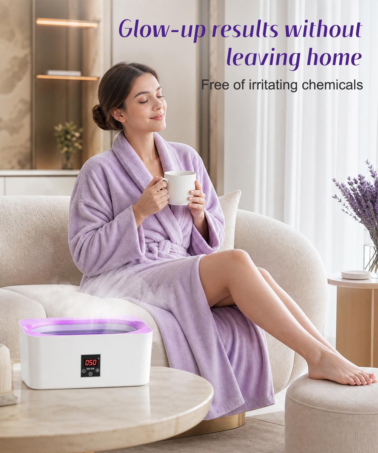 Xverycan Vasca da bagno alla paraffina per mani e piedi, capacità 4 l