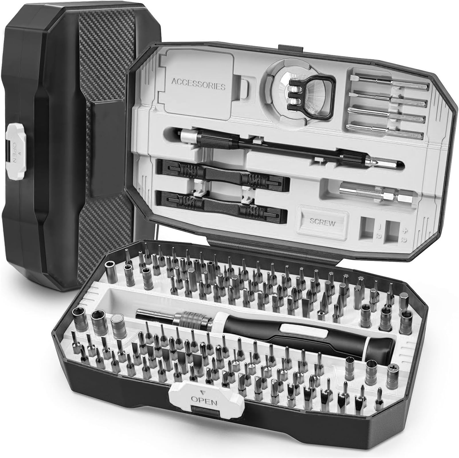 Set di cacciaviti di precisione 152 in 1 Kit di strumenti di riparazione multifunzionali for occhiali da vista for telefoni cellulari