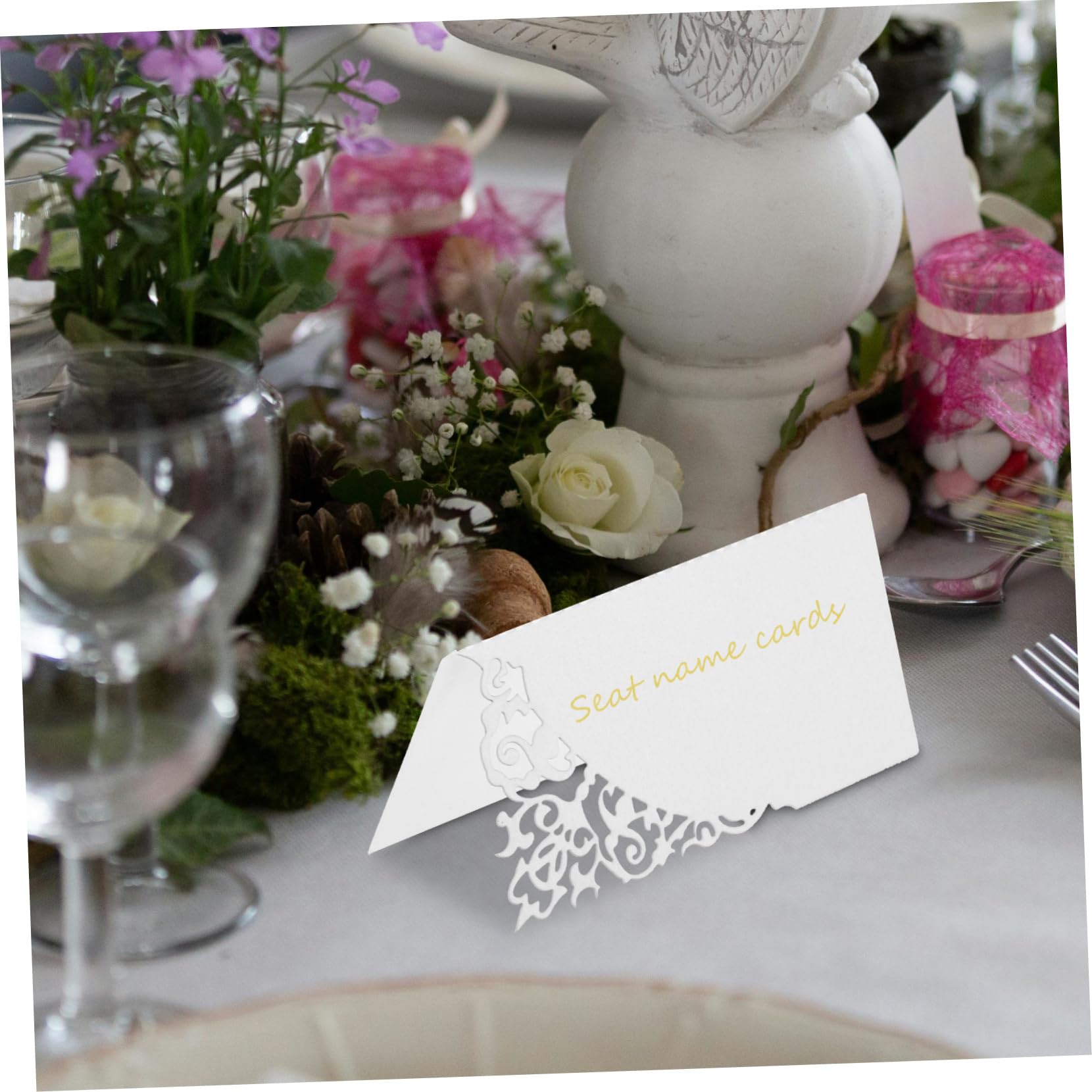 VILLCASE 300stücke Platzkarten Für Hochzeiten Kreative Tischkarten Mit Filigranem Design Für Partys Und Veranstaltungen Für Hochzeiten Geburtstagsfeiern Und Besondere Anlässe