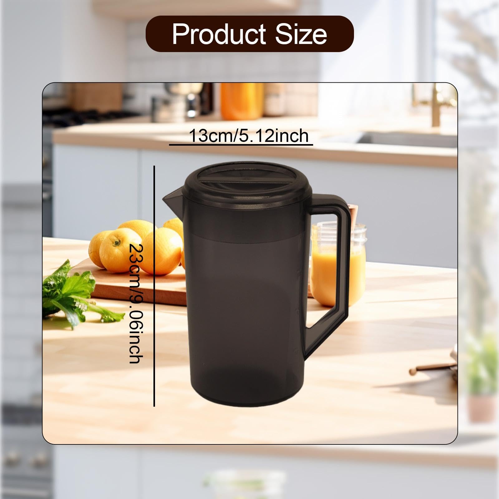 Dispensador de Bebidas, Jarra portátil para Uso en Cocina y Barbacoa, MarrÓn, Individual