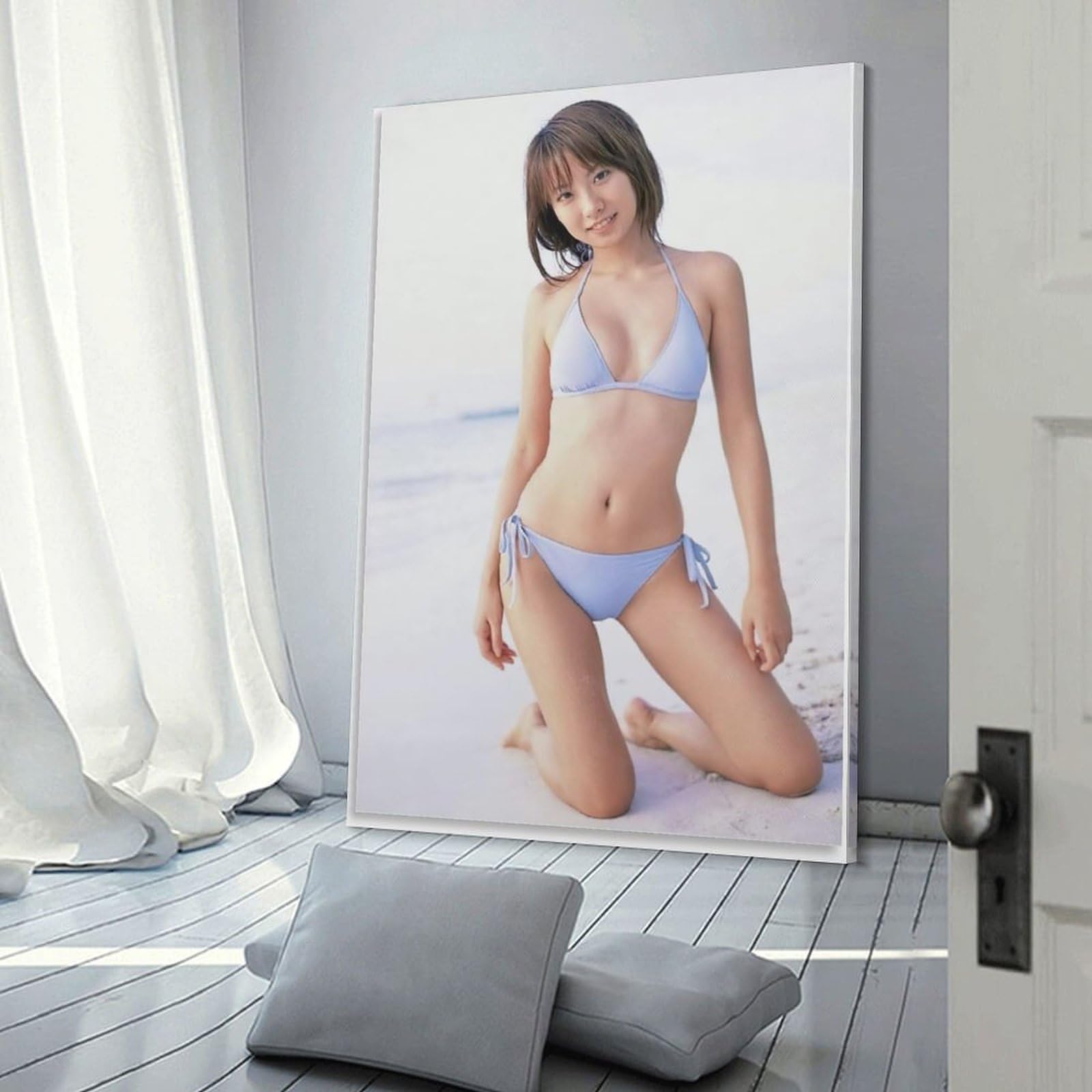 Amazon.co.jp: 山本梓写真ビキニ水着絵画写真ポスター1 キャンバス
