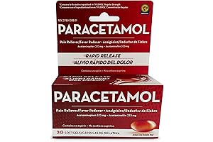 Acetaminophen Pain Relief Softgels For Rapid Pain Release