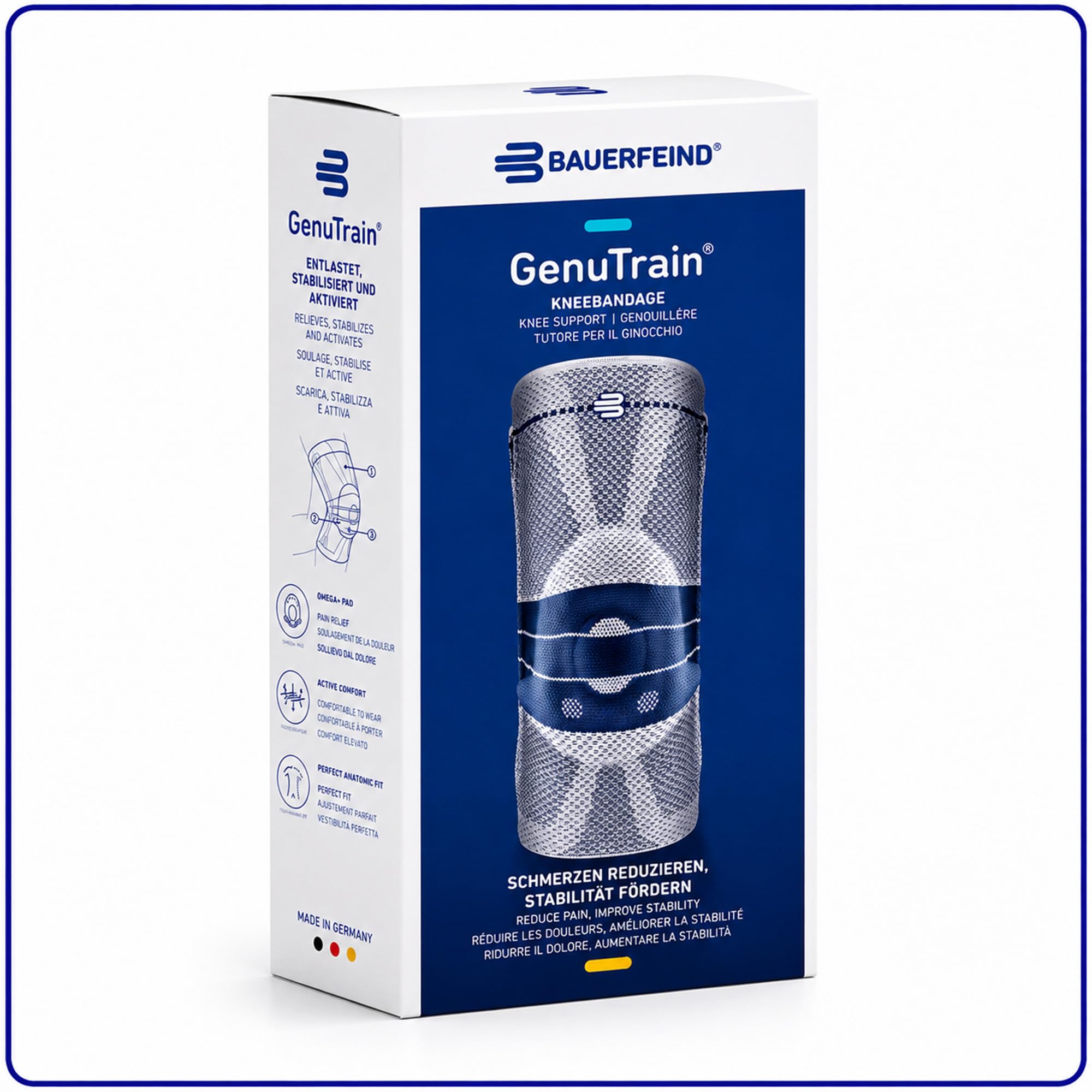 Bauerfeind Genouillère rembourrée, GenuTrain