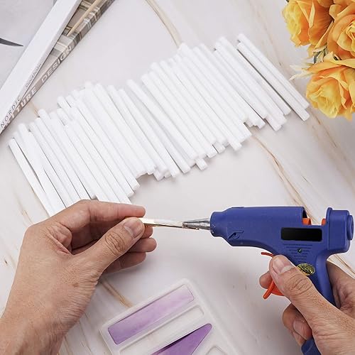 Miniatura 43 de ENPOINT Paquete de 72 barras de pegamento caliente negras a granel, 0.27 x 4 pulgadas, mini barras de pegamento caliente para reparación