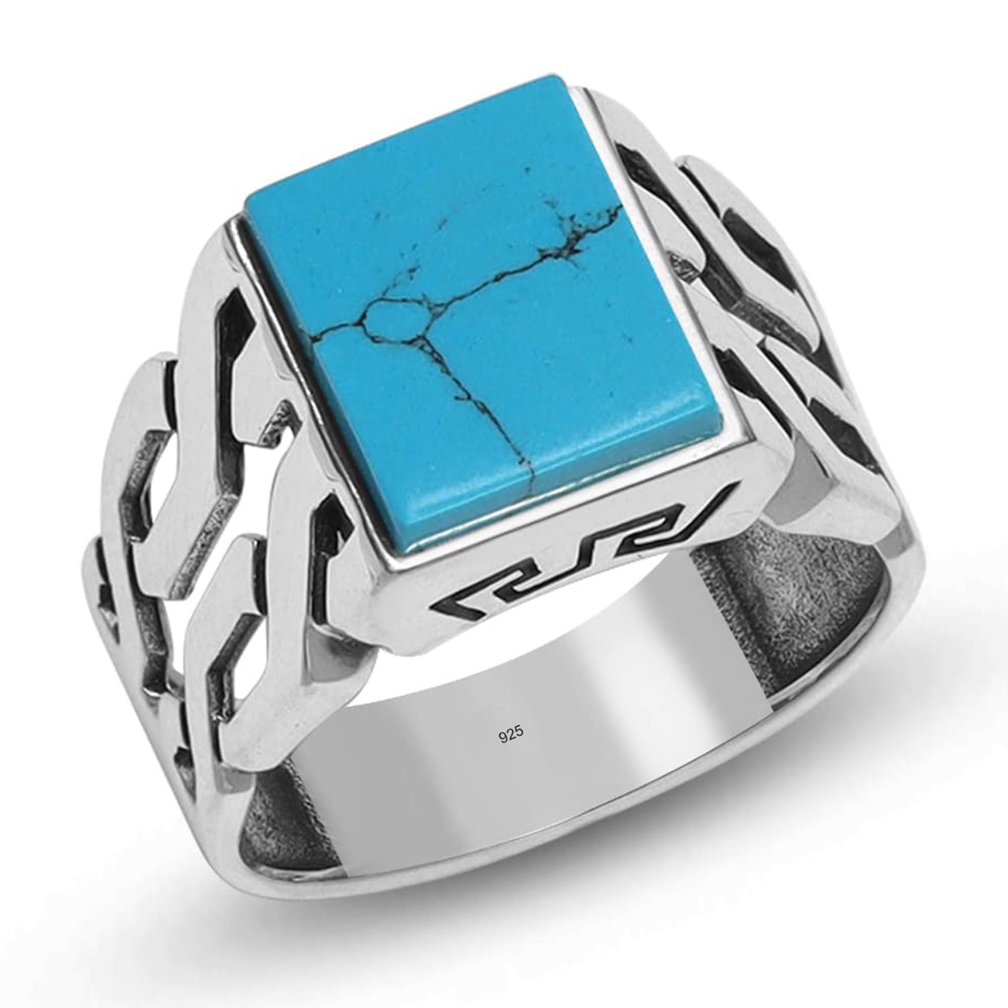 truesilver acpl 925 Sterling Silver Mens Finger Rings | BIS Hallmarked Classic Ring for Men and Boys | Ring Jewelry Gift for Men's-picture-47