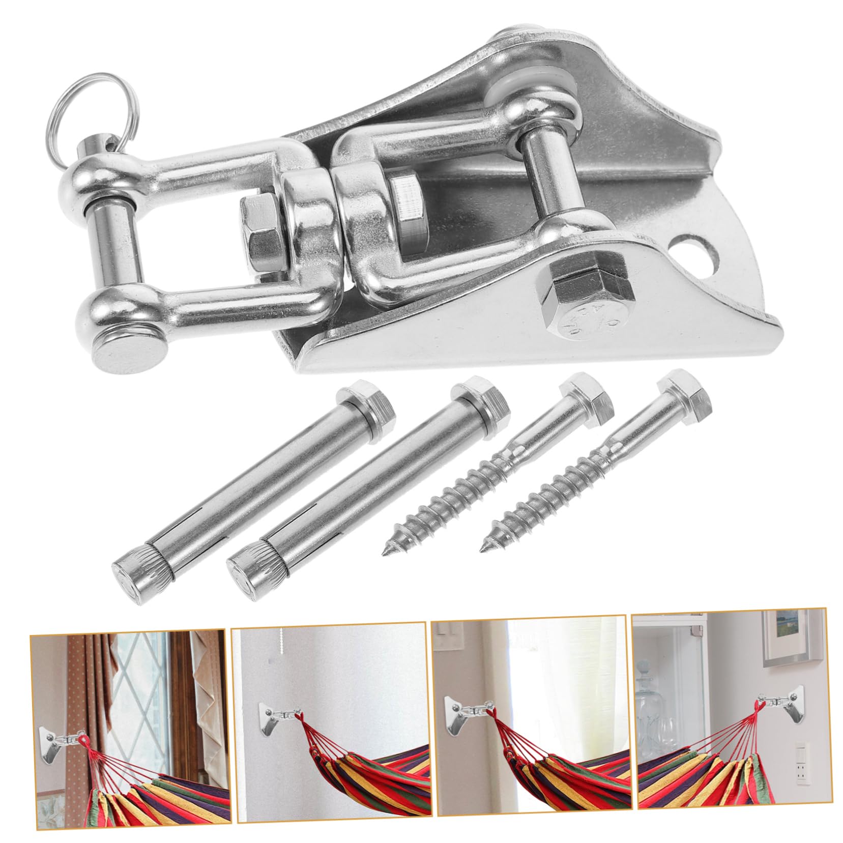 Edelstahl Heavy Duty Decke Hängematte Hängen Kit Einfach Installieren Schaukel Aufhänger Set